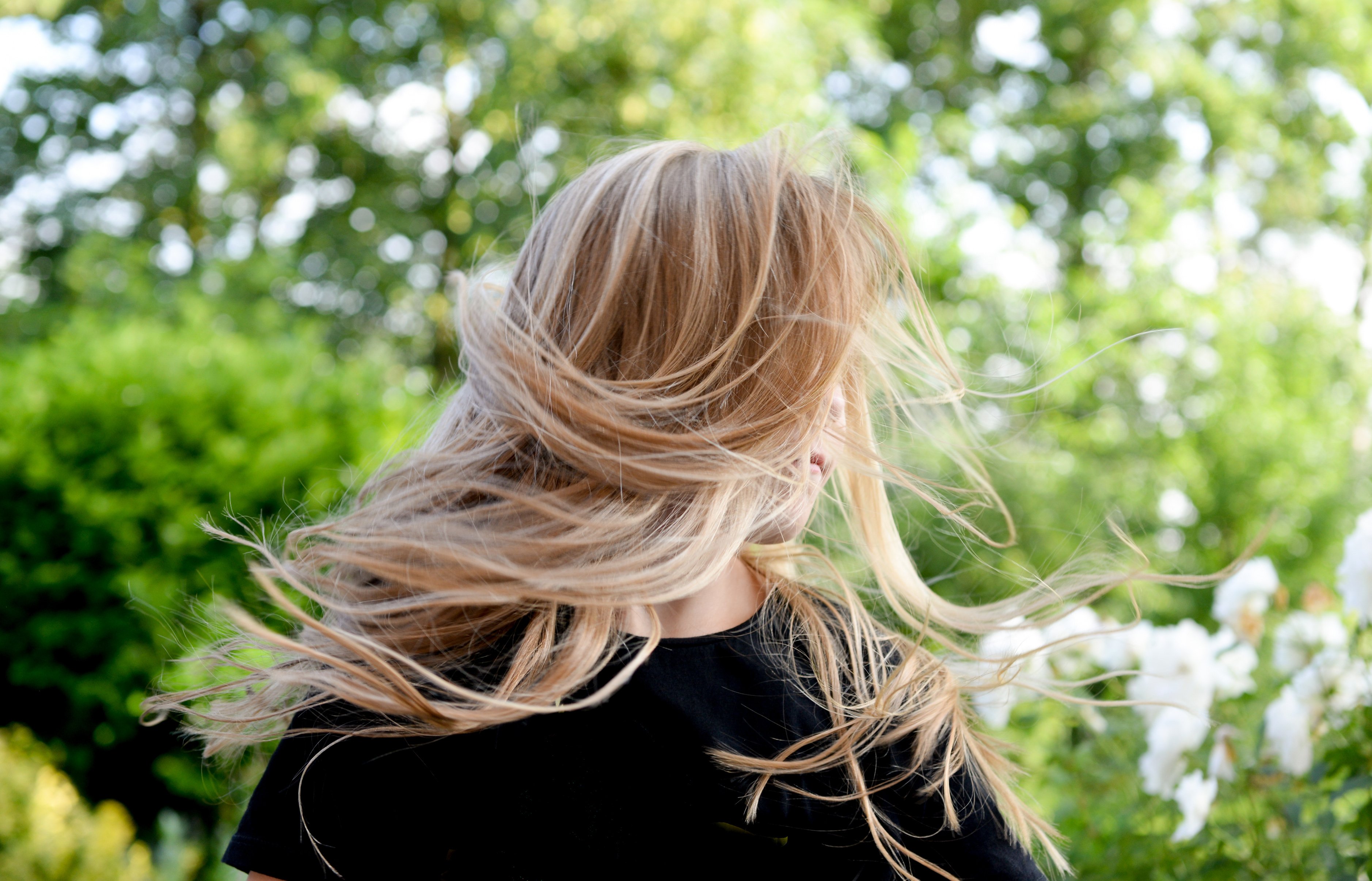 Woman Wearing Black Shirt